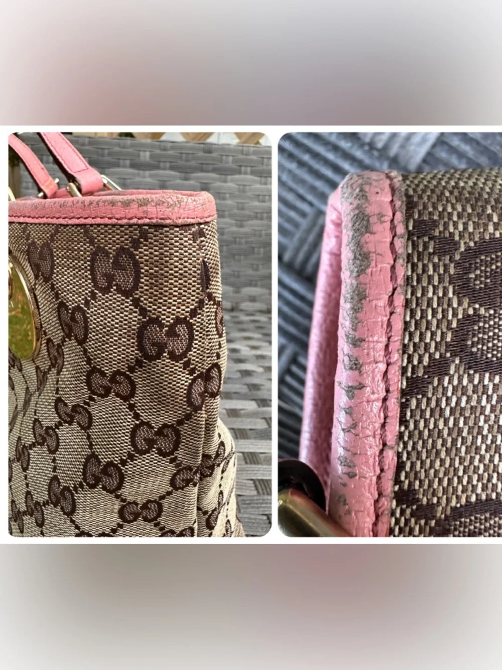🩷Fixer Special! Gucci Monogram Canvas Eclipse Tote - Picture 8 of 15